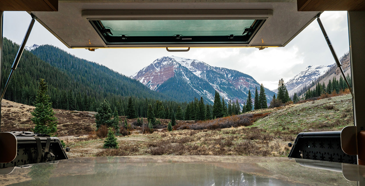 Storyteller Overland GXV WILD View From Rear Cabin