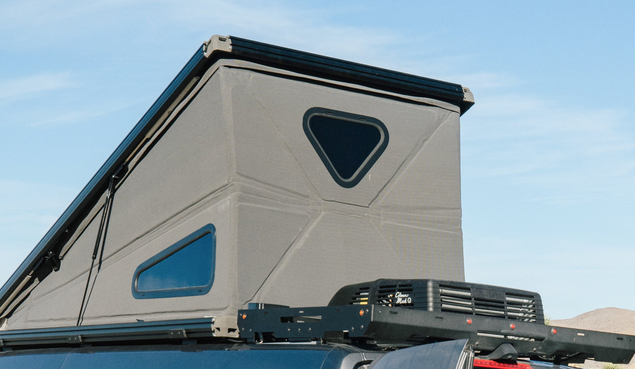 Pop-top roof on Class B camper van, ideal for overlanding and vanlife adventures