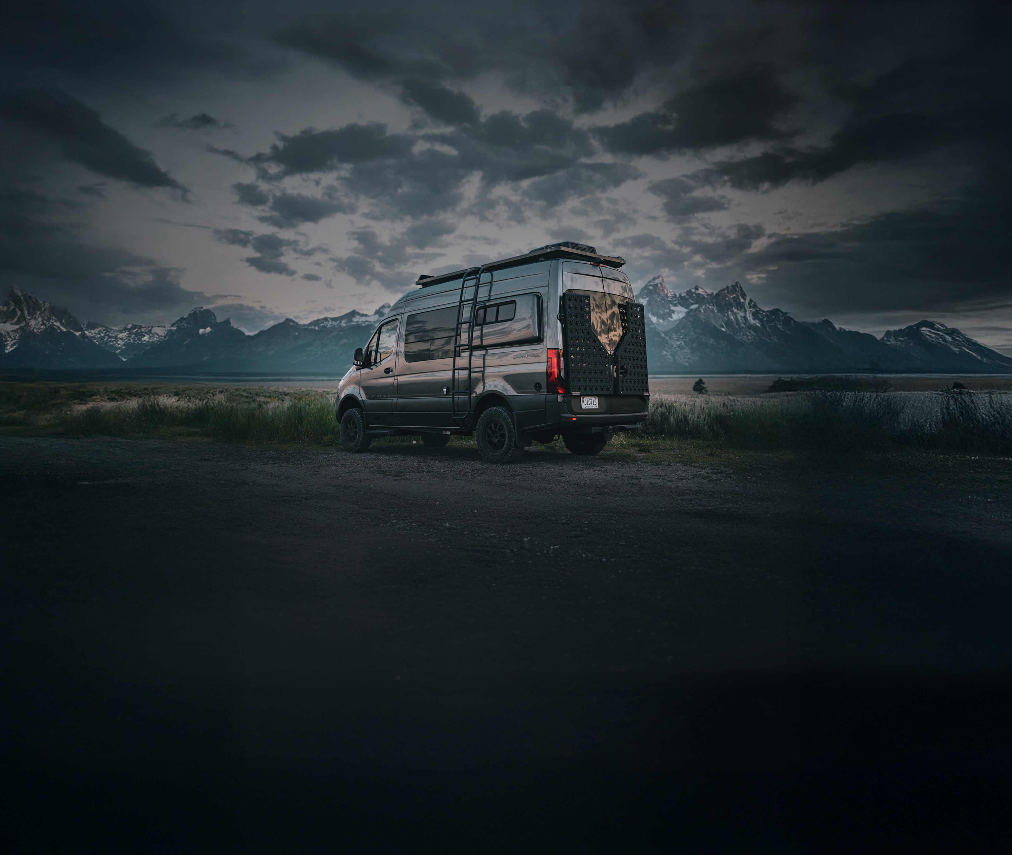 Storyteller Overland Camper Van Dark Mode Off-Grid