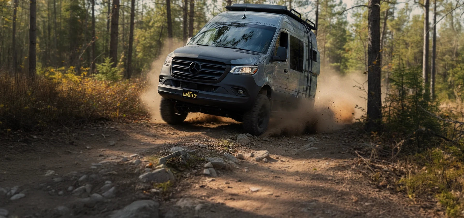 Storyteller Adventure Van Dark MODE Off-road off-grid