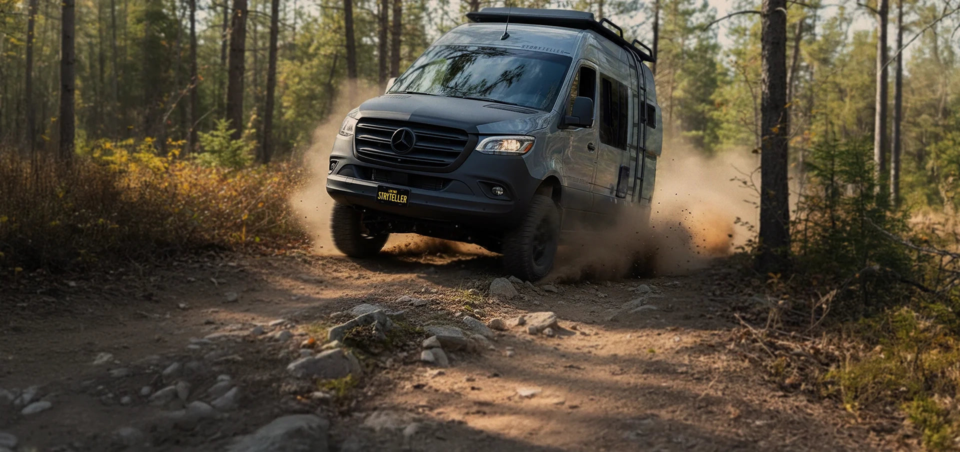 Storyteller Adventure Van Dark MODE Off-road off-grid
