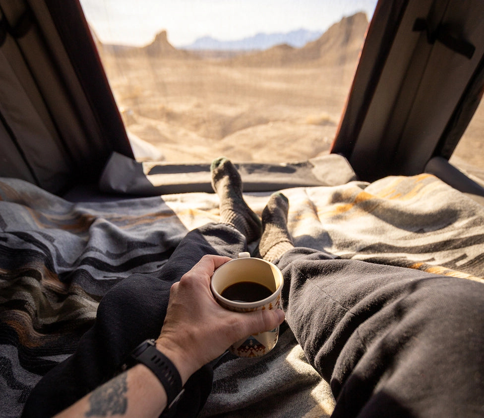 Storyteller Overland Grand Bohemian Roof Tent Relaxation