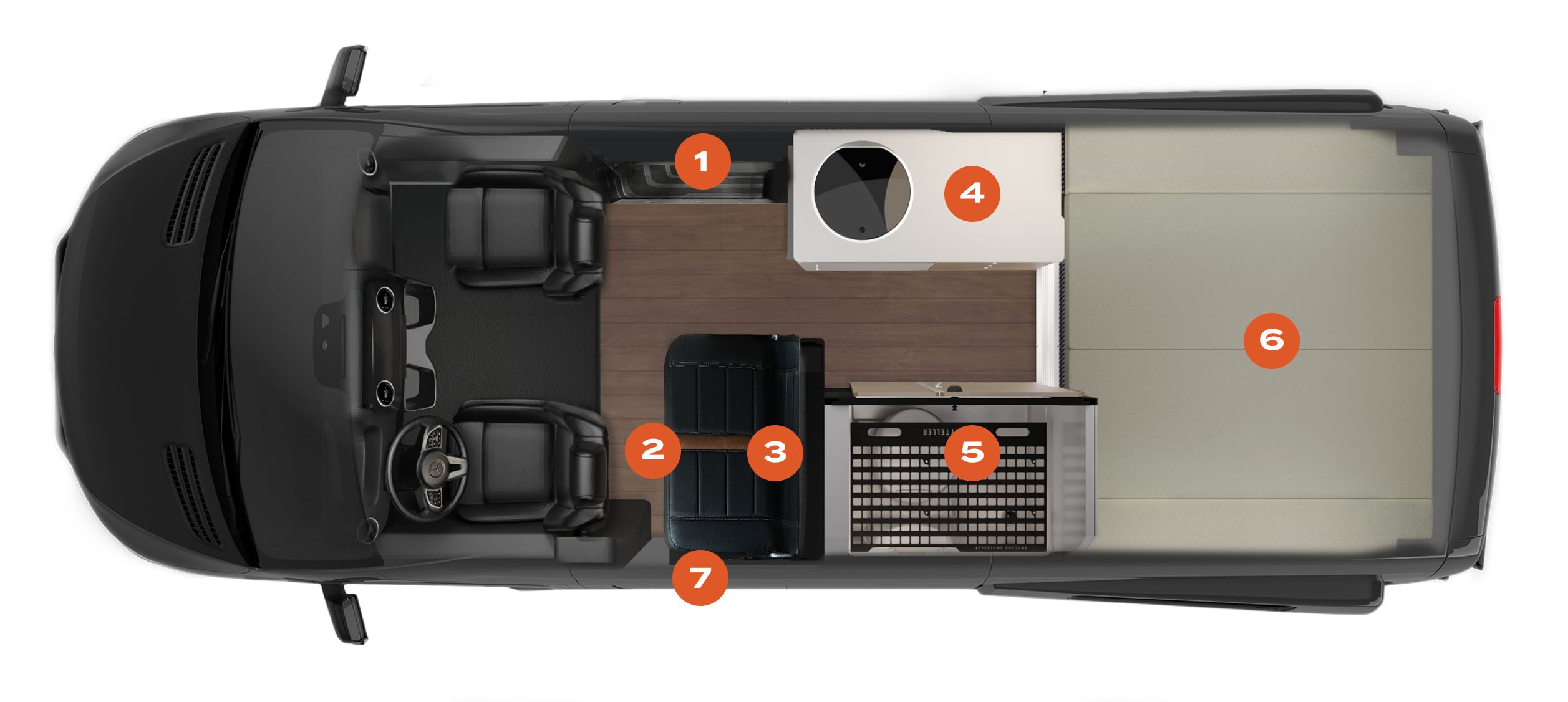 Storyteller Adventure Camper Van Interior Highlights