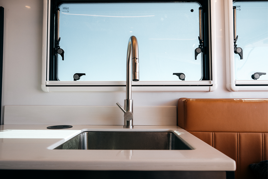 Adventure RV Sink and Counter for all your meals