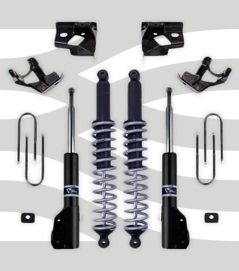 Performance suspension kit for Sprinter 4x4, camper van, overland or adventure van upgrade