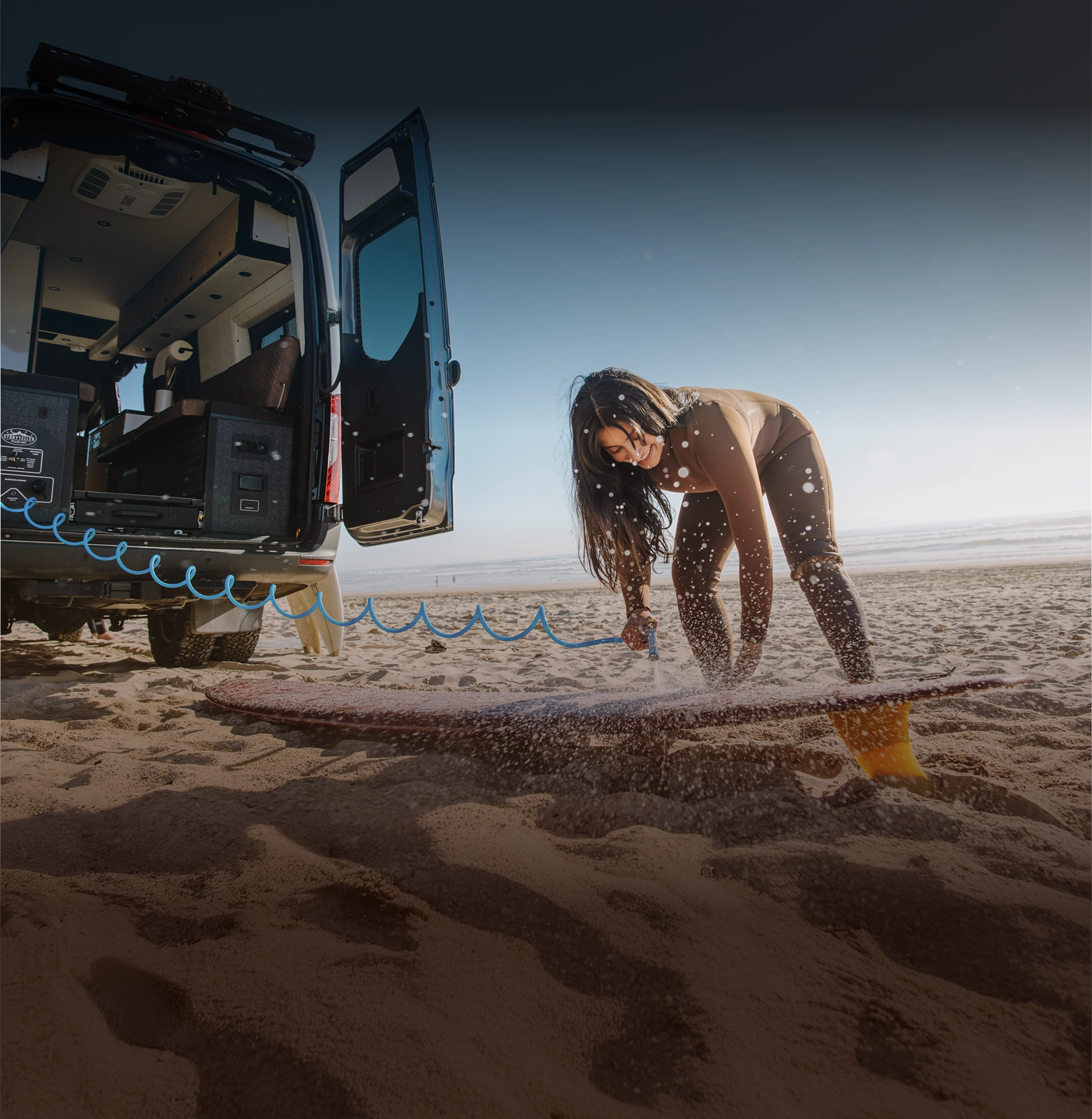 Storyteller Overland Crew Mode at the beach