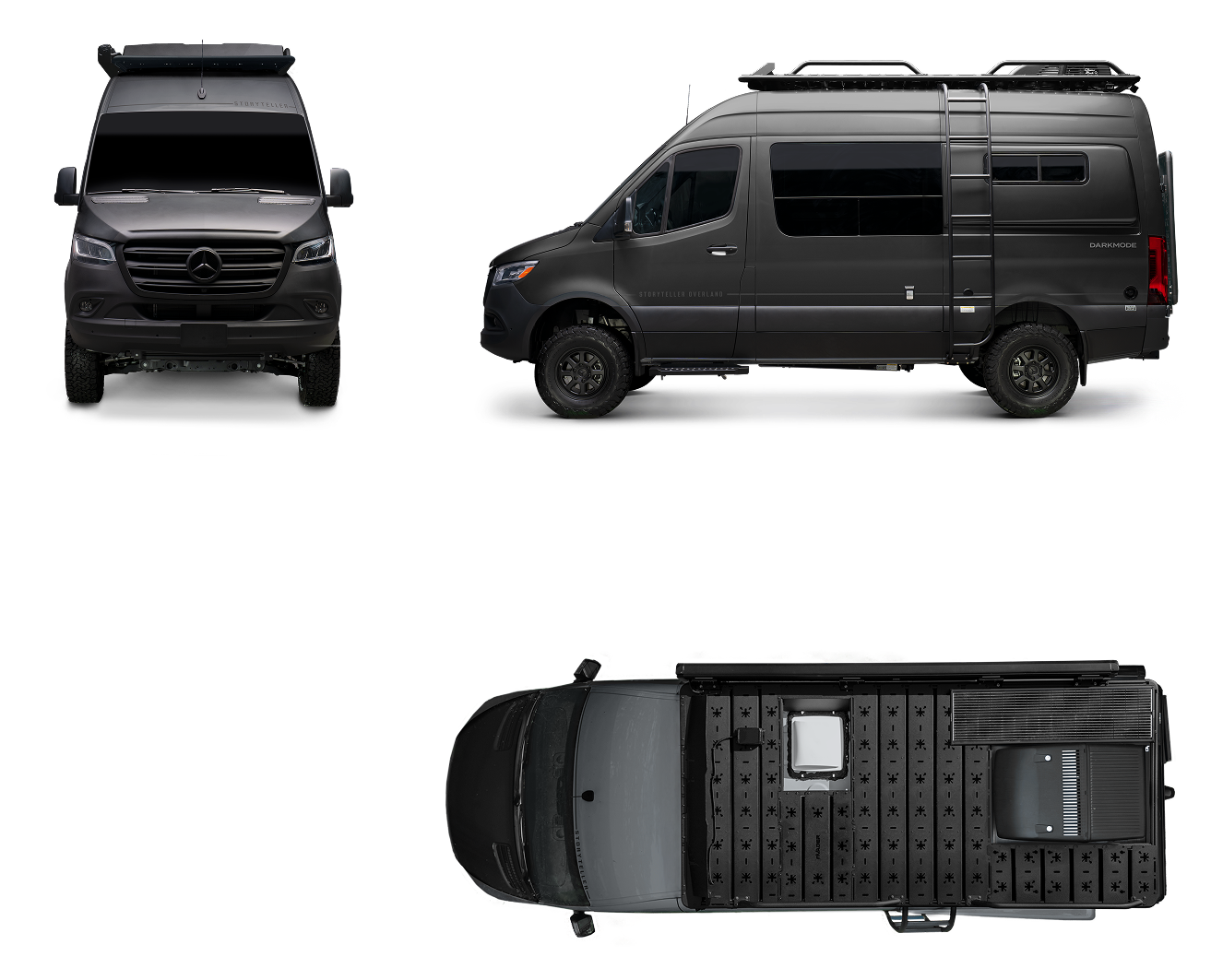 Storyteller Adventure Camper Van Dark Mode Dimensions