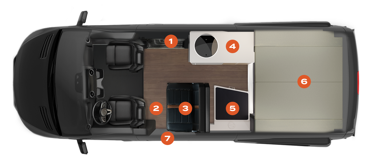Storyteller Adventure Camper Van Interior Highlights