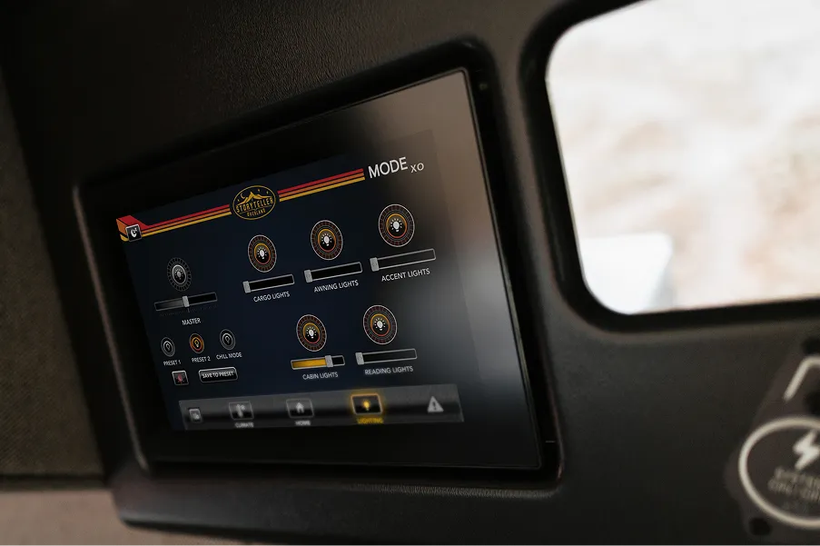 Storyteller Adventure Camper Van Control Panel
