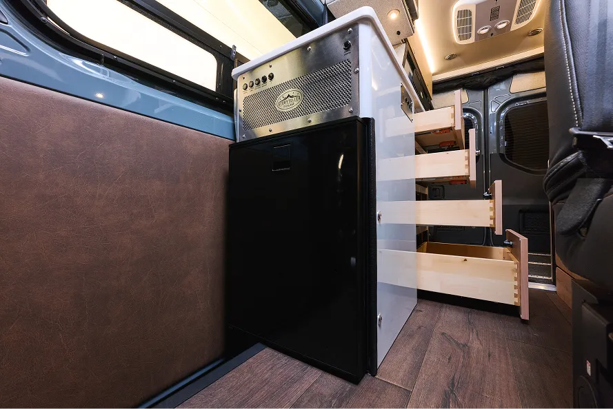 Storyteller Adventure Camper Van Interior Utilities