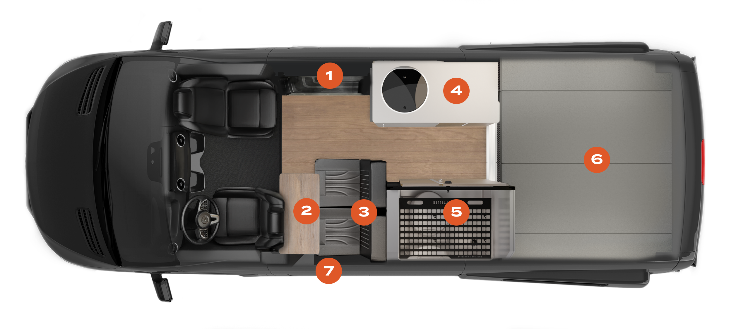 Storyteller Overland Adventure Van Interior Highlights